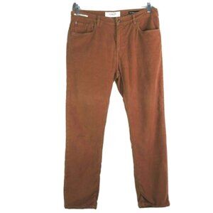 Teleria Indigozed Italian Authentic Style Jeans Men's Size 35 X 29 Rust Brown